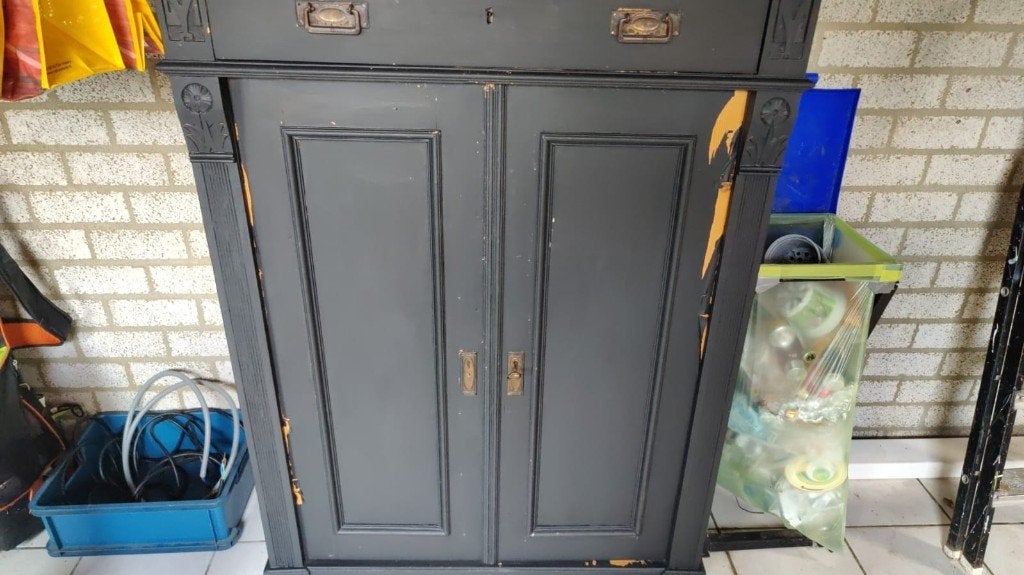 kast', Huis en Inrichting, Kasten | Kledingkasten, Gebruikt, Met deur(en), 100 tot 150 cm, Grenenhout