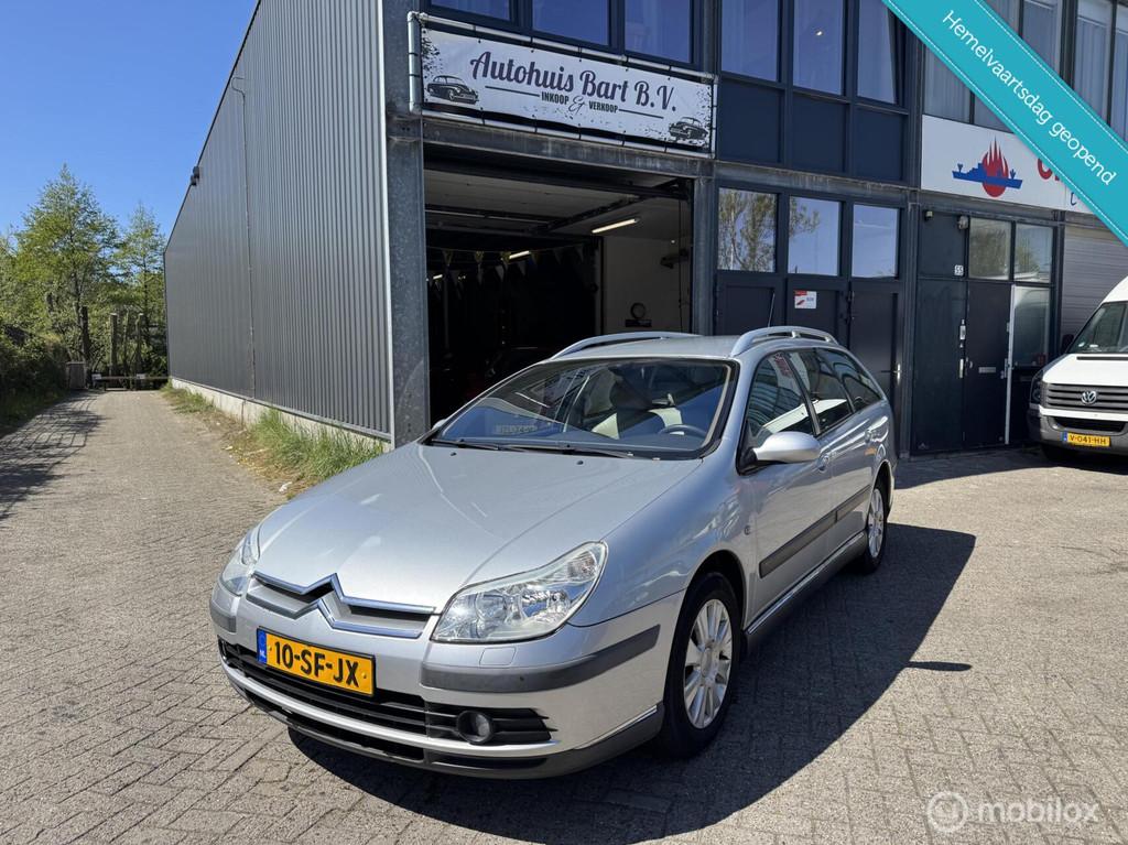 Citroen C5 Break 2.0-16V Caractère Leder! APK! NAP Logisch!, Auto's, Citroën, 4 cilinders, Parkeersensor, Handgeschakeld, Grijs