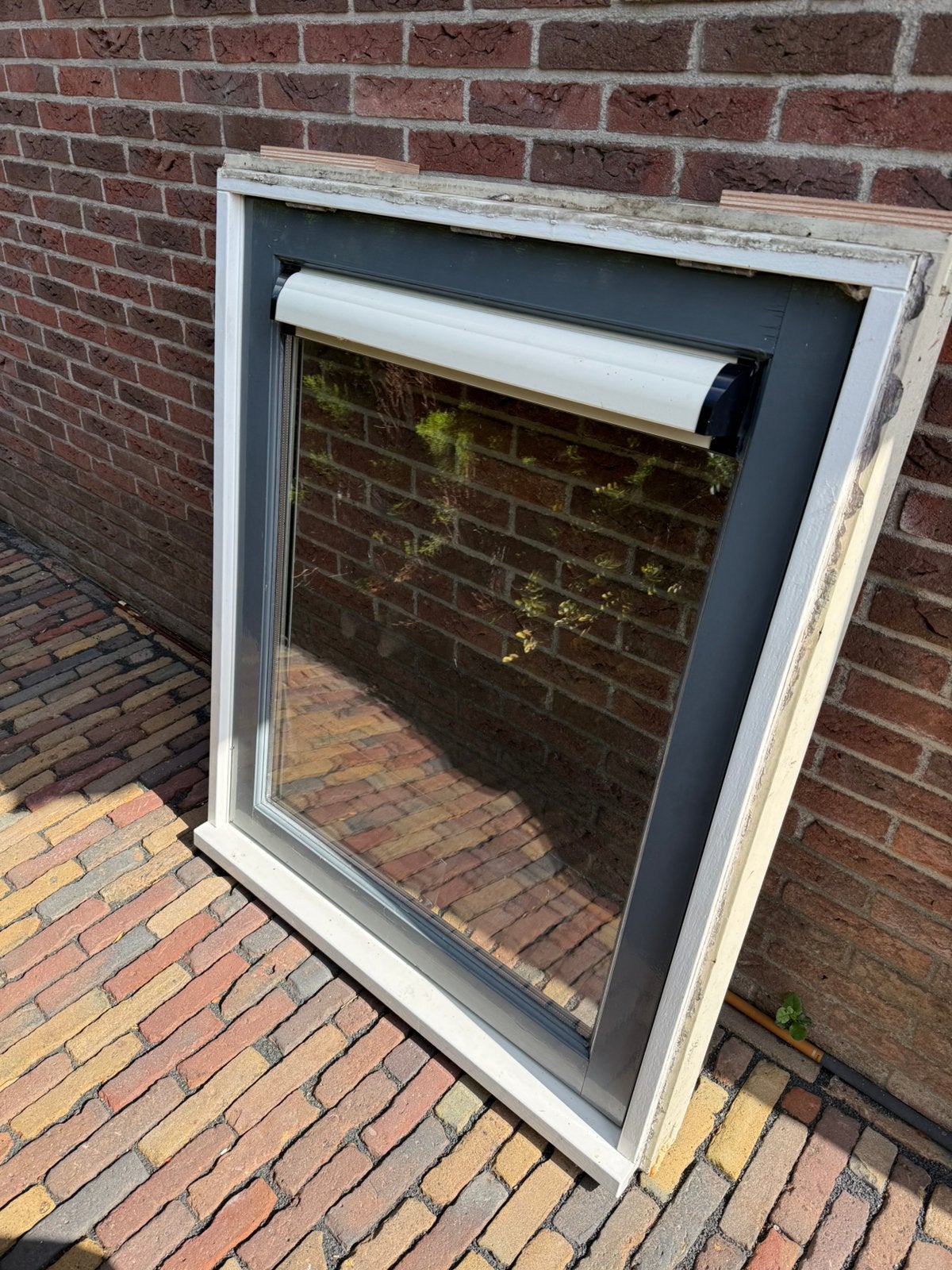 Hardhouten Raam Kozijnen 3 stuks, Raamkozijn, Zo goed als nieuw, Inclusief glas, 75 tot 150 cm