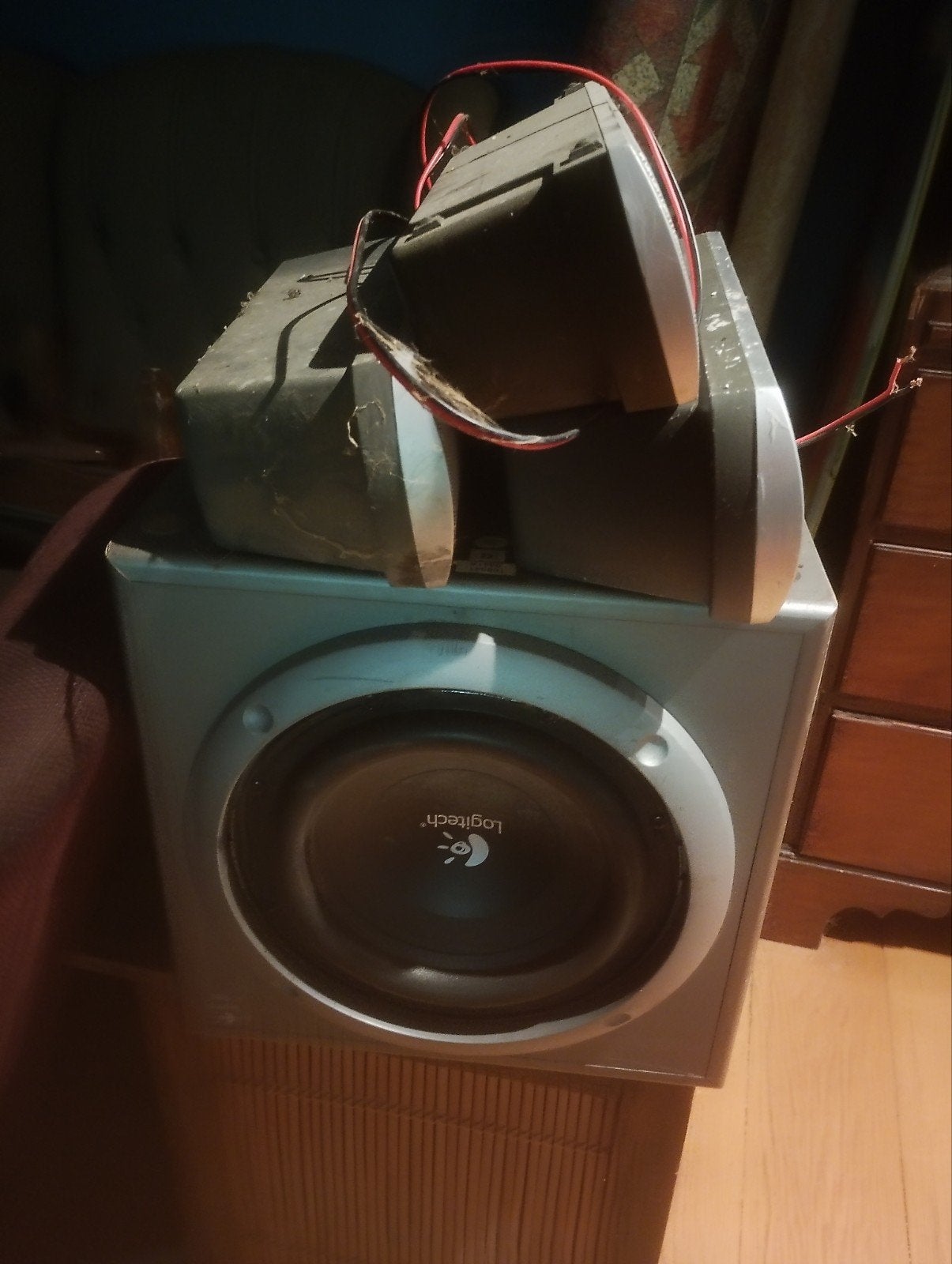 Logitech Z-680 5.1 Subwoofer, Gebruikt, Logitech, Ophalen, 150 watt of meer
