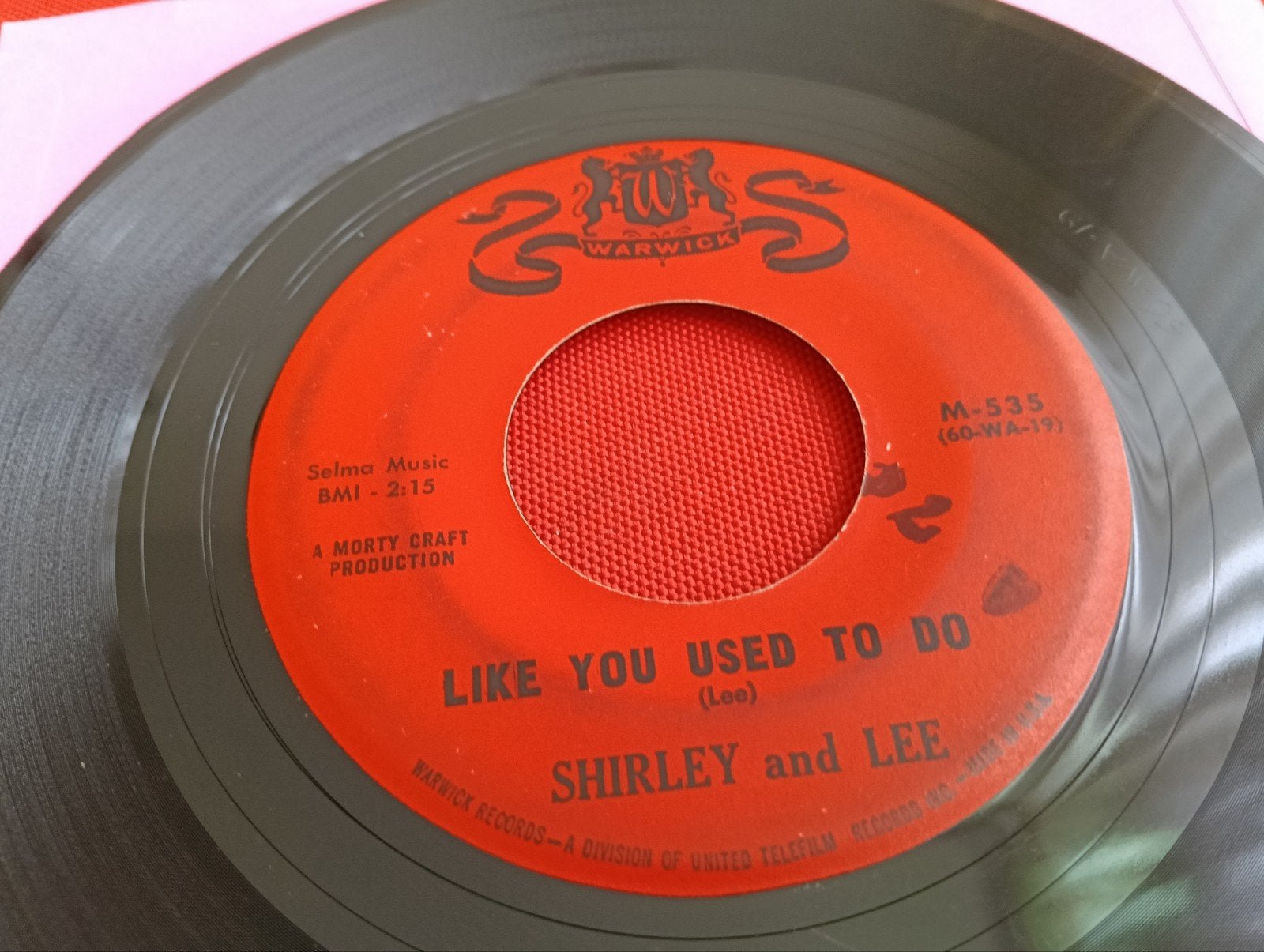 SHIRLEY & LEE 1960 WARWICK LABEL ROCK & ROLL R&B, Cd's en Dvd's, Vinyl Singles, Verzenden, Zo goed als nieuw, Pop