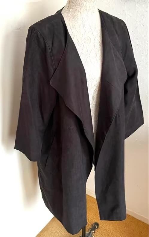 X-Two suède look jasje maat 50[v], Kleding | Dames, Zwart, Maat 46/48 (XL) of groter, Ophalen of Verzenden, Zo goed als nieuw