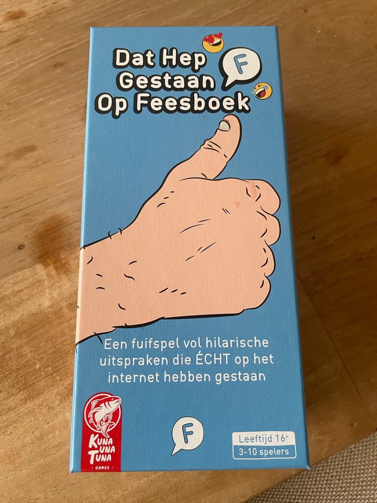 Dat Hep Gestaan Op Feesboek - Partyspel, Drie of vier spelers, Ophalen, Zo goed als nieuw