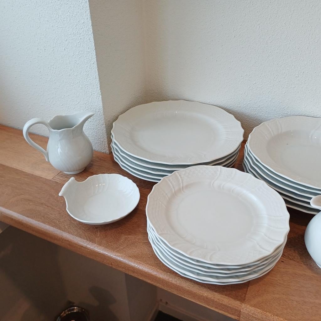 Hutschenreuther servies Dresden Wit, Ophalen of Verzenden