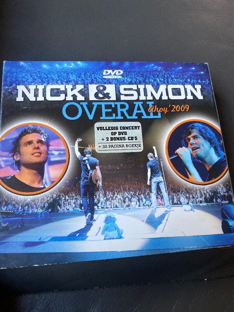 Nick & Simon Overal Ahoy 2009 DVD + 2 Bonus-CD's, Inclusief doosje, Ophalen of Verzenden, Zo goed als nieuw, Live-album