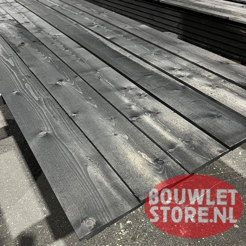 Vuren Zweeds rabat planken rabatdelen zwart gedompeld 165 mm, Geïmpregneerd, Minder dan 25 mm, Nieuw, Ophalen of Verzenden