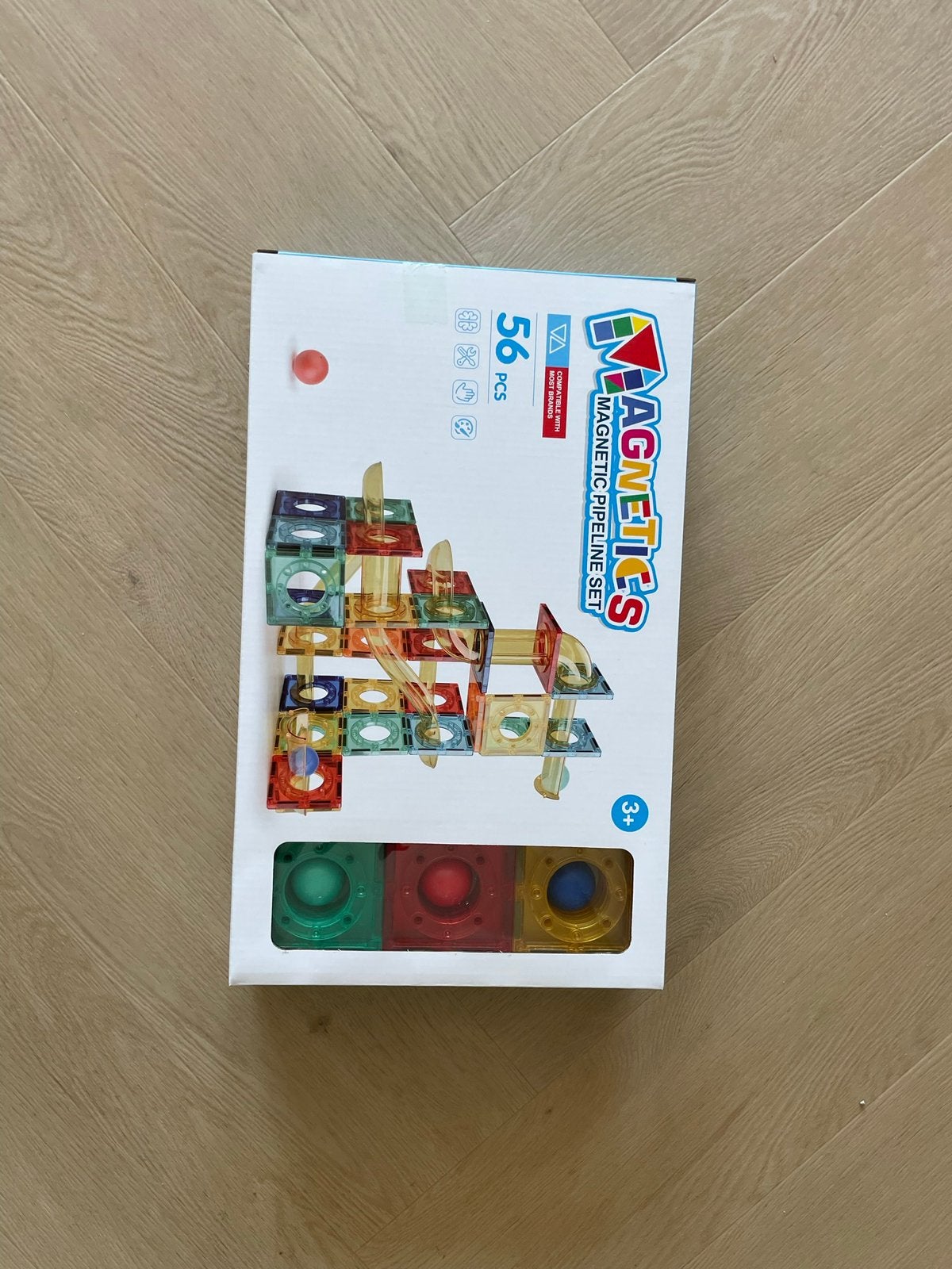 Nieuw! Magnetic tiles 56 stuks, Nieuw, Ophalen of Verzenden, X, X
