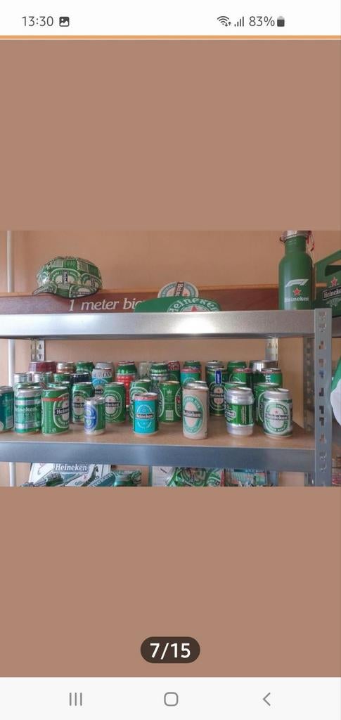 Heineken blikken, Ophalen, Heineken