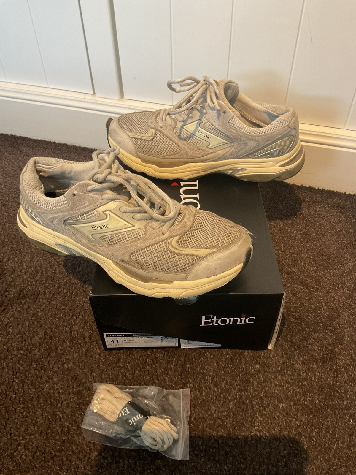Etonic sneakers creme maat 41, Beige, Ophalen of Verzenden, Sneakers of Gympen, Zo goed als nieuw