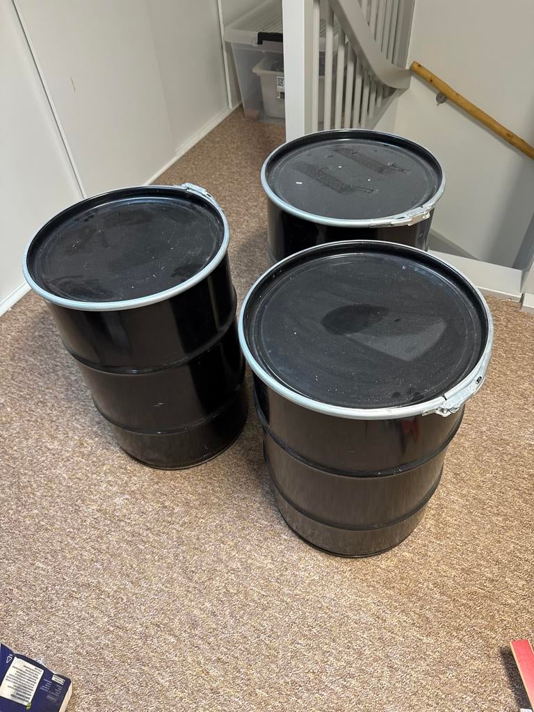 Oliedrum, Olievat 60 liter - Nette en schone staat, Ophalen, Gebruikt, Overige typen, Minder dan 50 cm