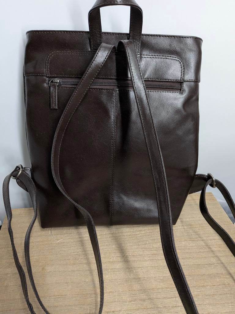 Centaur leren rugzak bruin | vintage | 29x28 cm, Overige merken, Gebruikt, Centaur, Centaur