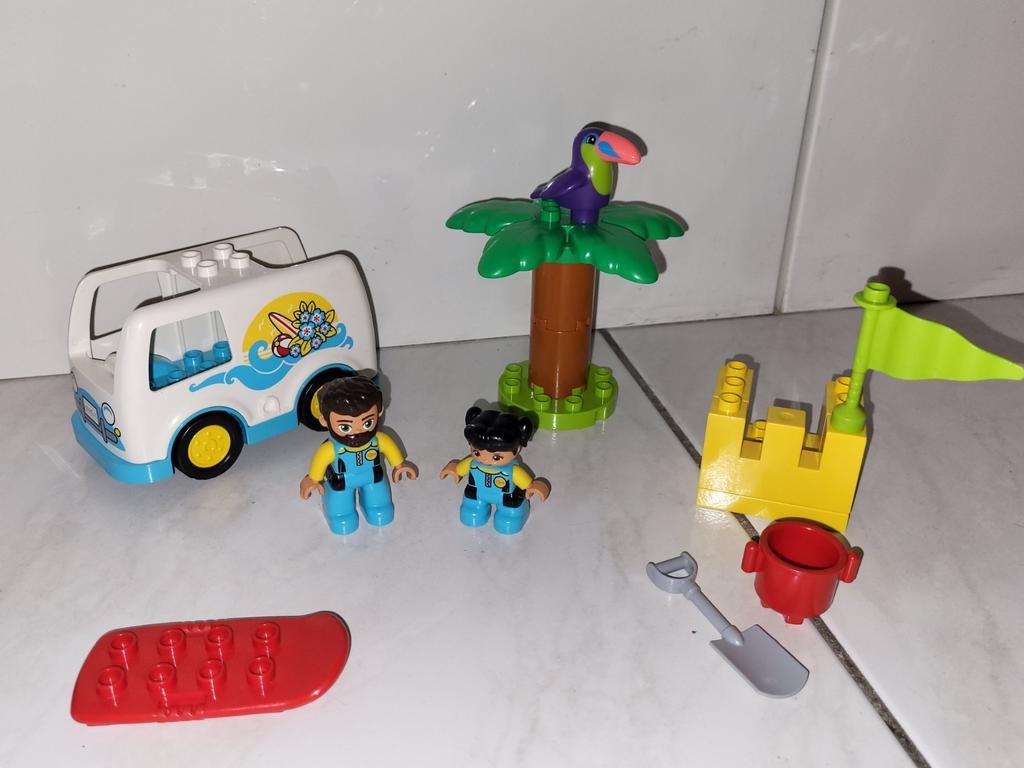 Duplo camper strand set, Gebruikt, Ophalen of Verzenden, Duplo, Duplo