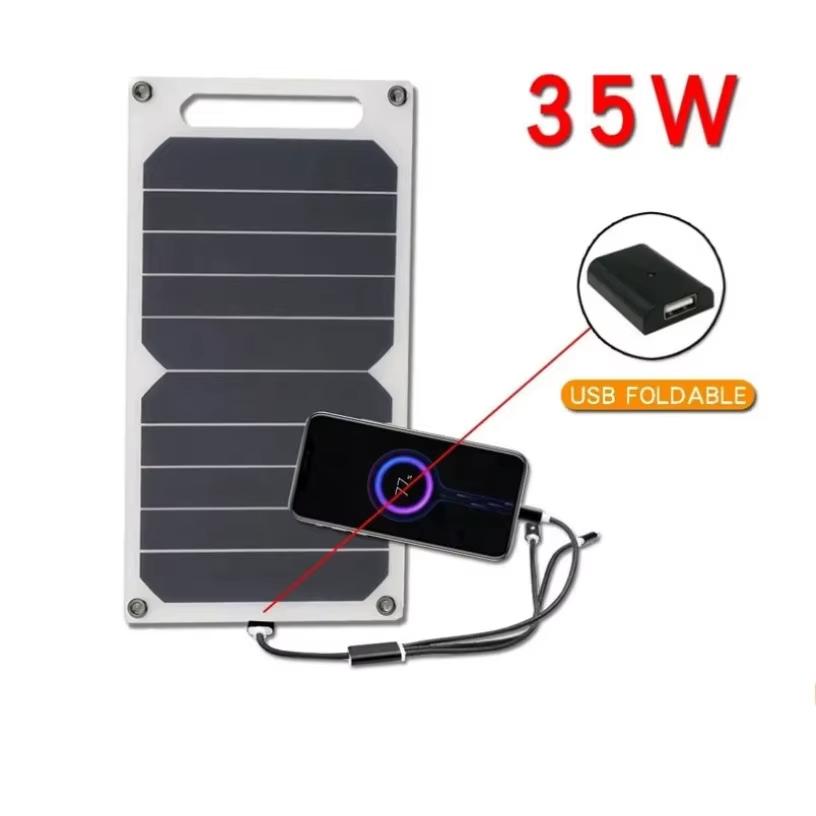 35 Watt zonnepaneel met USB om telefoon op te laden, Telecommunicatie, Mobiele telefoons | Telefoon-opladers, Nieuw, Overige merken