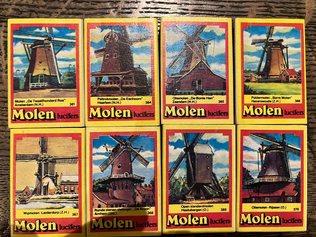 De Molen Luciferdoosjes, Ophalen of Verzenden, Gebruikt, Luciferdoosjes of -merken