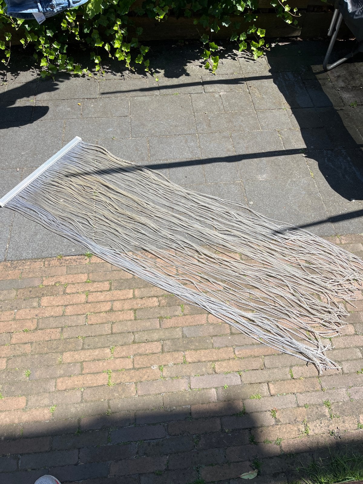Vliegengordijn 60,5x175 cm - in te korten, Ophalen, Wit, Kunststof, In te korten
