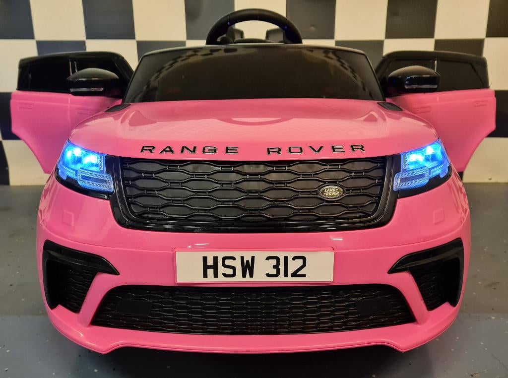 Kinderauto Range Rover Velar - leren zit - soft start - RC, Ophalen of Verzenden, Nieuw