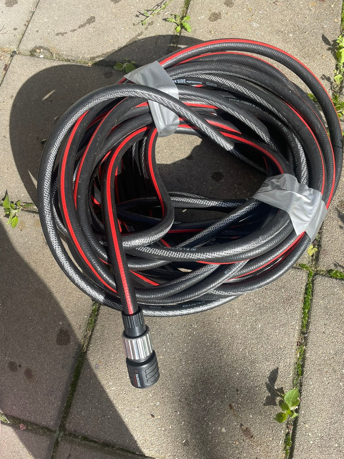 Tuinslang 30m Parkside met opzetstuk, Tuin en Terras, Ophalen of Verzenden, Zo goed als nieuw, Tuinslang