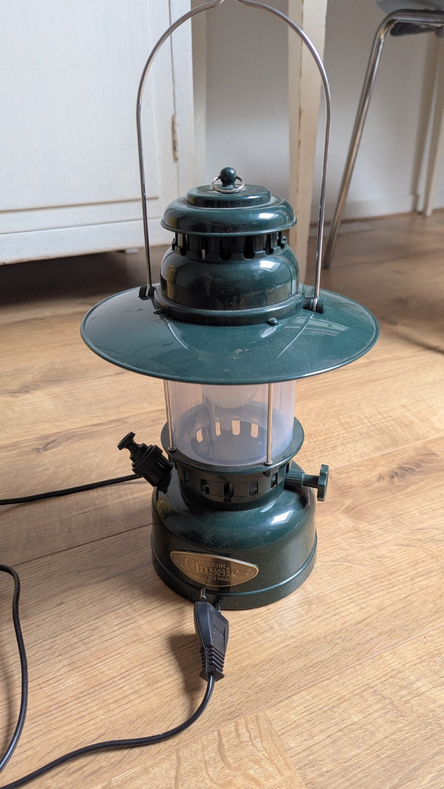 Elektrische retro look lantaarn, Caravans en Kamperen, Kampeeraccessoires, Ophalen, Zo goed als nieuw