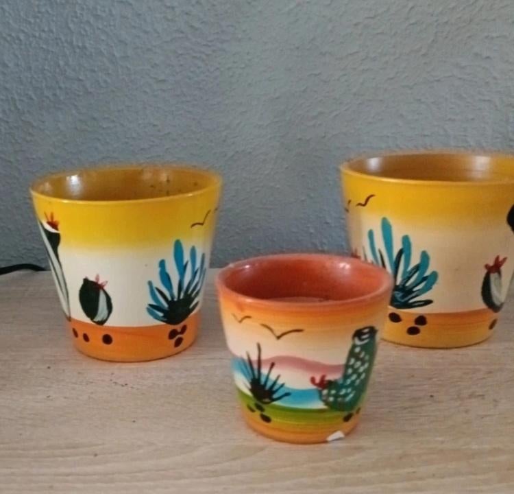 Planten potjes, Rond, Ophalen of Verzenden, Zo goed als nieuw, Balkon