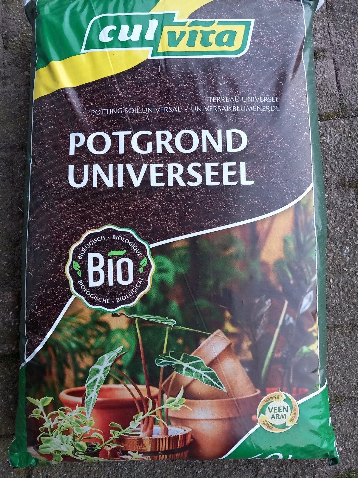 Culvita potgrond, Ophalen, Potgrond