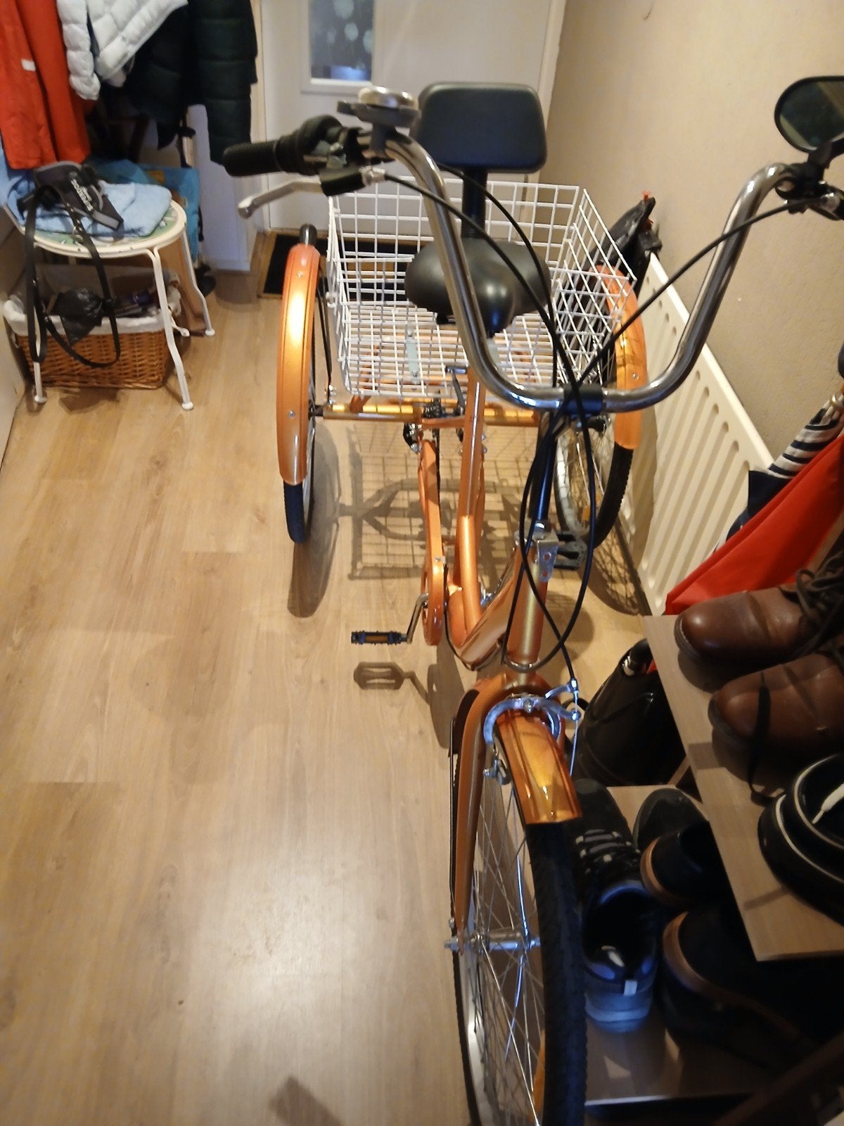 te koop nieuwe 3 wieler fiets, Ophalen of Verzenden, Zo goed als nieuw, Trommelrem, Huif