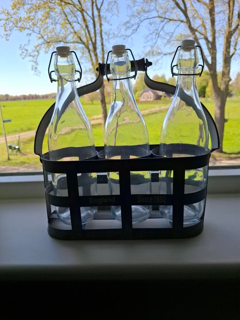 Mooi flessen rek, Antiek en Kunst, Ophalen of Verzenden