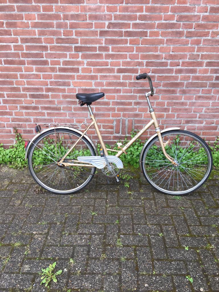 Vouwfiets 24 inch met terugtraprem, Fietsen en Brommers, Fietsen | Vouwfietsen, Ophalen, Gebruikt, Deels opvouwbaar, Terugtraprem