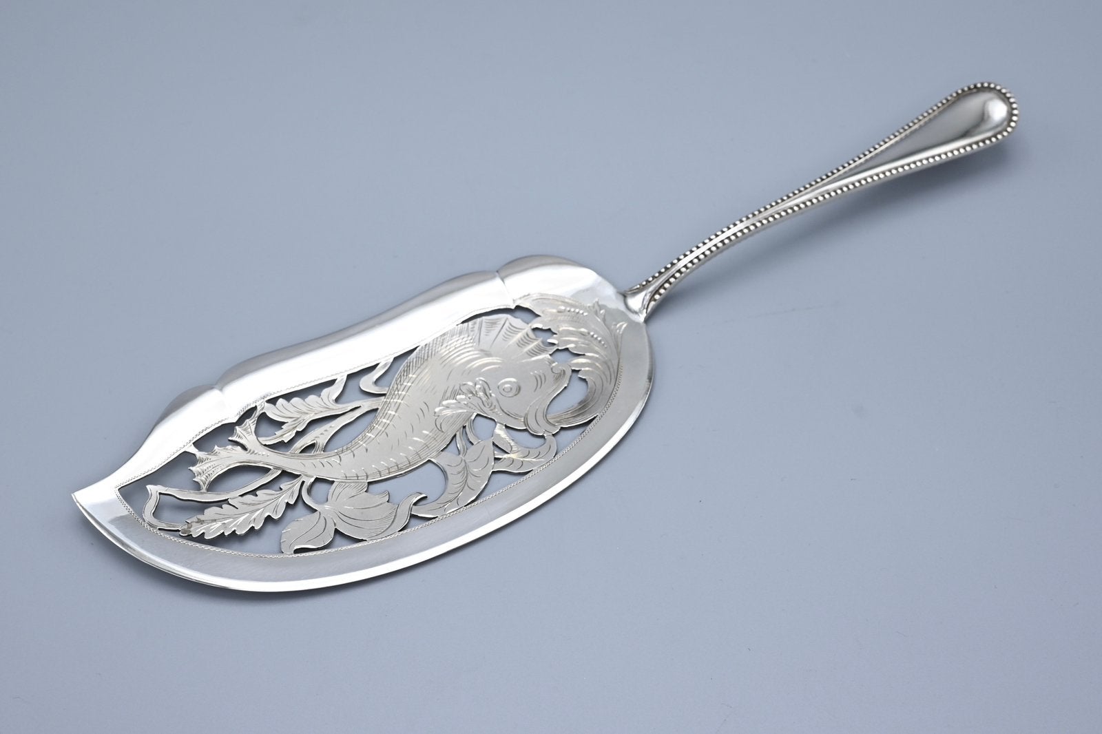 Zilveren visschep, Begeer, anno 1908, Ophalen of Verzenden, Zilver