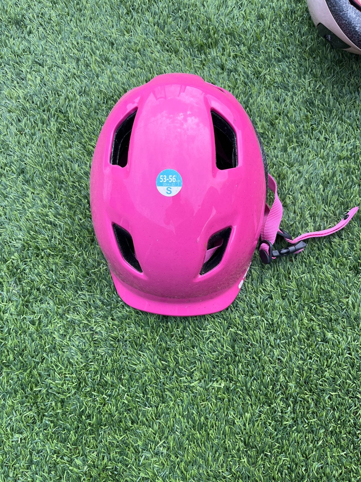 Roze fietshelm maat S (53-56 cm) voor kind, Ophalen of Verzenden, Gebruikt, S, Meisje