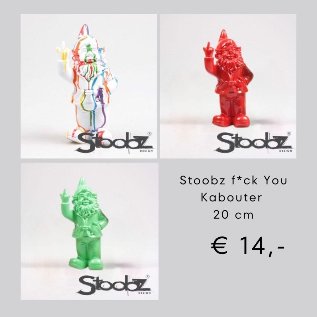 Stoobz Kabouter F*ck You – 20 cm – Nieuw – €14, Huis en Inrichting, Meerkleurig, Nieuw, Kunststof, Ophalen of Verzenden