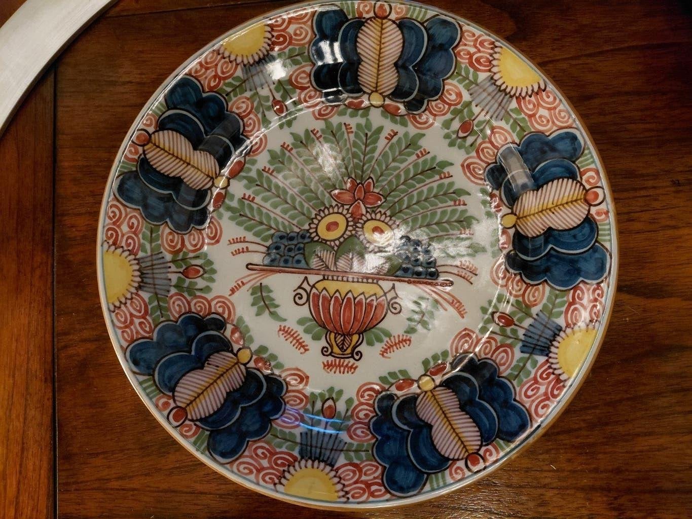 Makkum Tichelaar Sierbord ca. 28cm, Ophalen of Verzenden