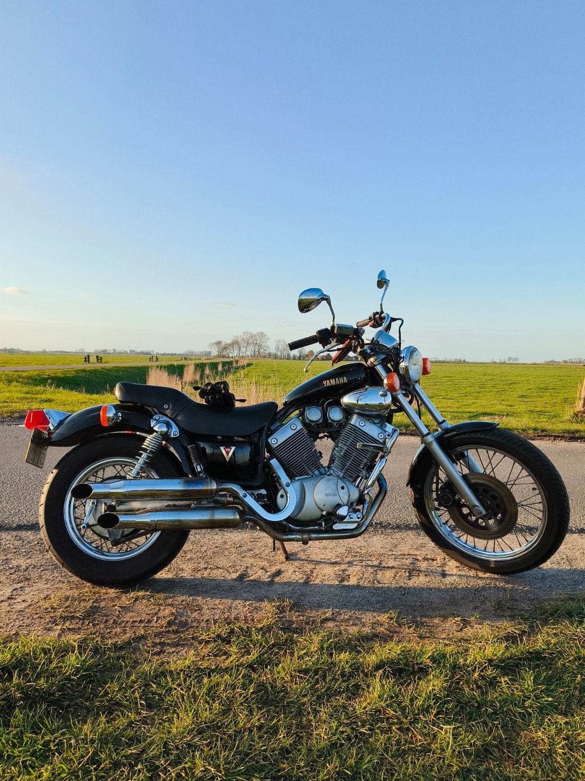 YAMAHA Virago 535xv zwart 35kw a2 motor, Motoren, Ophalen, Gebruikt