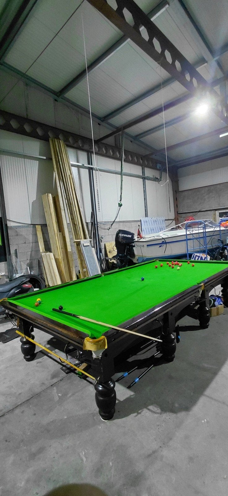 Gebruikte 8-potige full-size snookertafel in topconditie, Ophalen of Verzenden, Gebruikt, Pooltafel