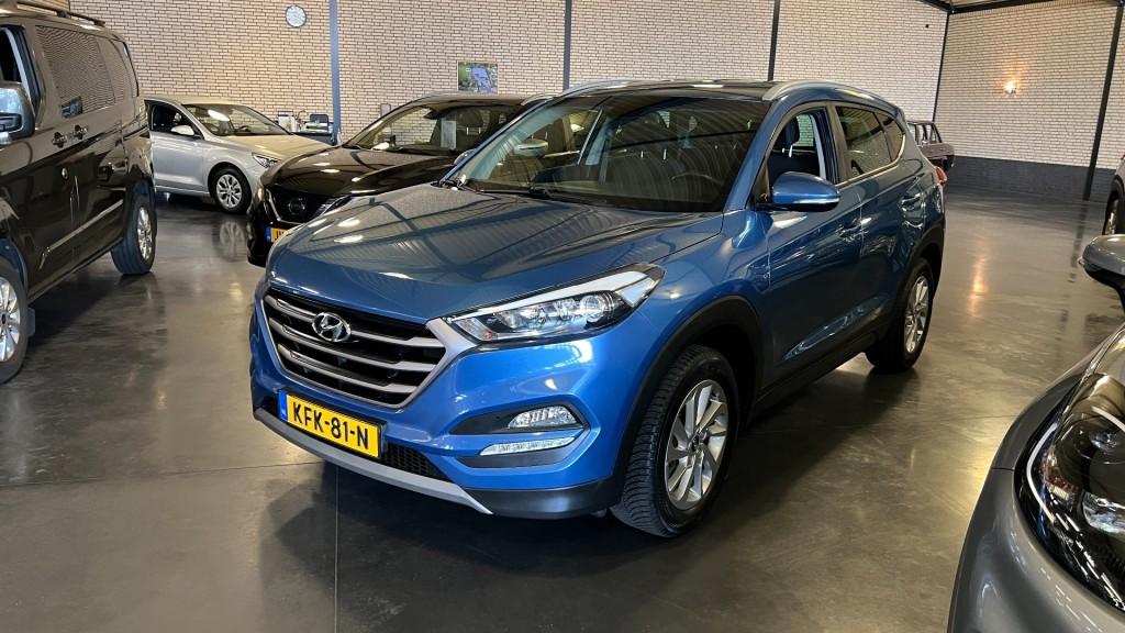 Hyundai TUCSON 1.6 GDI i-Motion, Auto's, Gebruikt, 4 cilinders, Met garantie (alle), Blauw