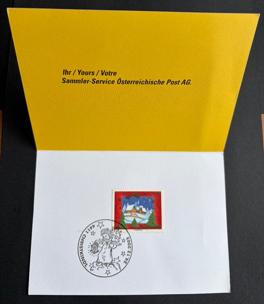 Maximumkaart Oostenrijk Kerst 2005, Postzegels en Munten, Postzegels | Eerstedagenveloppen, Ophalen of Verzenden, Onbeschreven