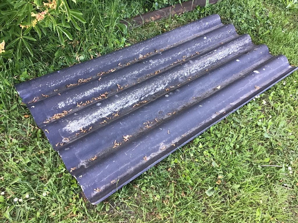 2 asbestvrije golfplaten, 182 cm, gratis, Ophalen, Overige materialen, Gebruikt, Zwart