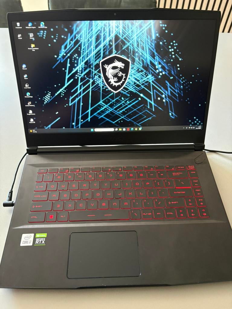 MSI Gaming laptop i7 RTX, Computers en Software, Windows Laptops, Ophalen of Verzenden, Zo goed als nieuw, Gaming, 4 Ghz of meer