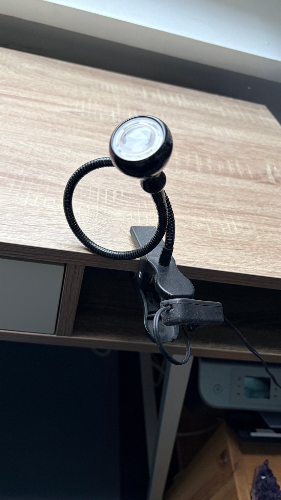 Klemspot / leeslampje – klein maar lichtgevend, Ophalen, Zo goed als nieuw