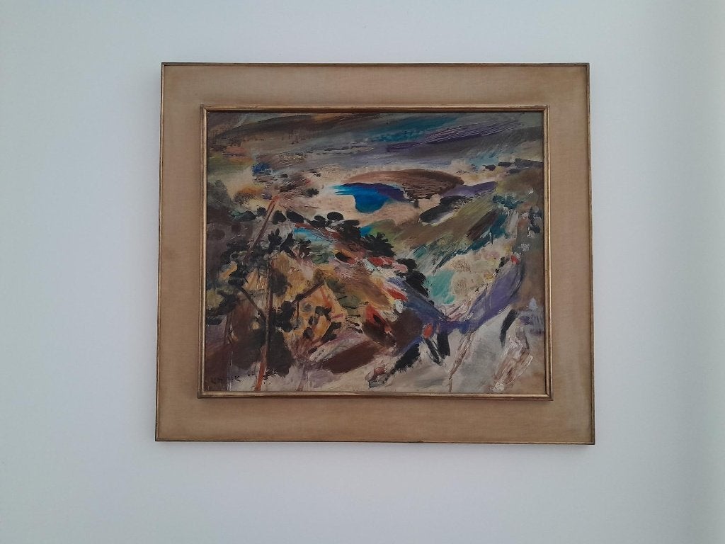 La Méditerranée, 1962, Ludwik Klimek, Landschap, Verzenden, Gesigneerd, Olieverf