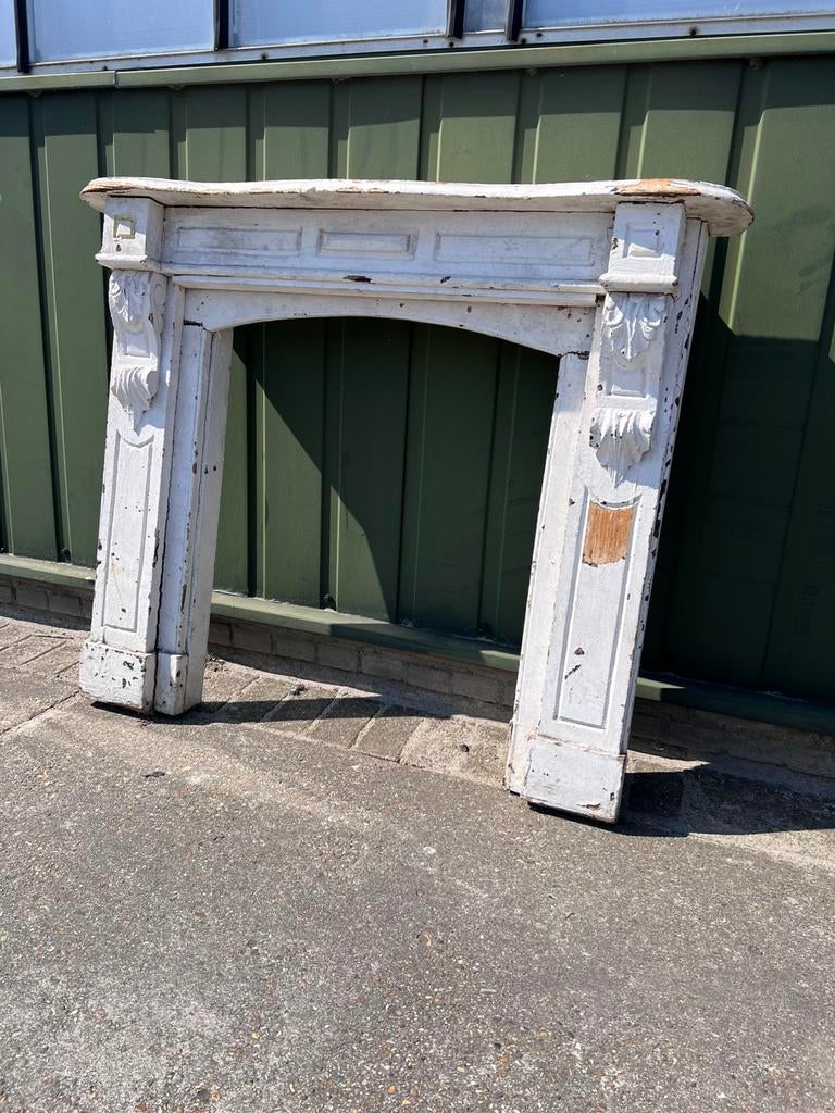 Houten brocante schouw, Huis en Inrichting, Haarden, Gebruikt, Overige soorten, Ophalen