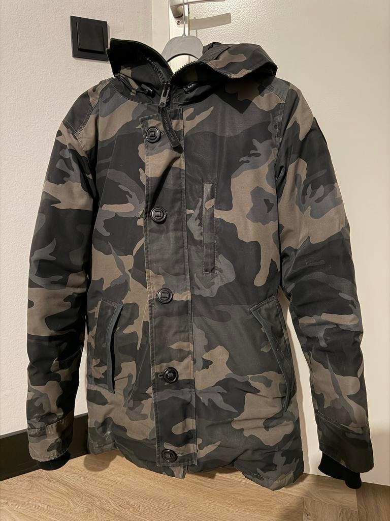 Canada Goose jas maat S/S camo, Kleding | Heren, Ophalen of Verzenden, Gedragen, Maat 46 (S) of kleiner, Groen