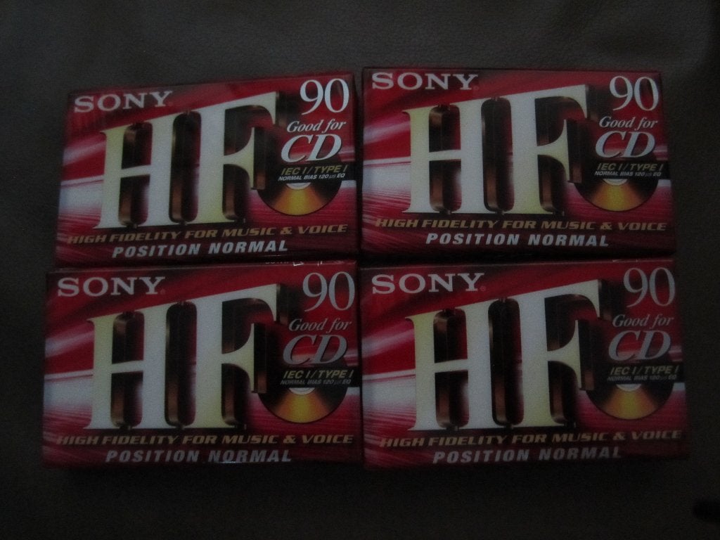 Sony HF Cassettes 4 Stuks, Audio, Tv en Foto, Ophalen of Verzenden, Sony