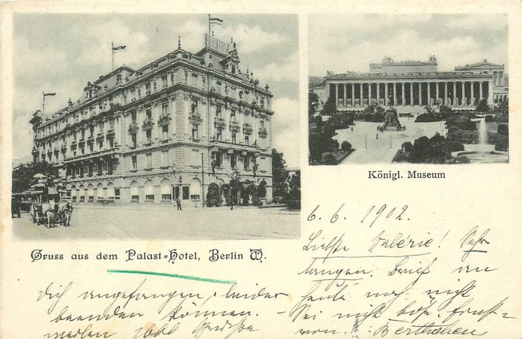 379-076-041 Berlin Palast Hotel, Verzenden, Voor 1920, Duitsland
