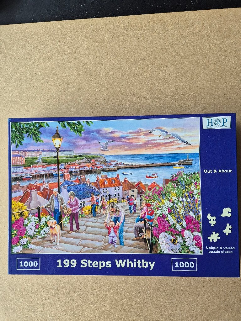 Legpuzzel van HOP 199 steps Whitby, Ophalen of Verzenden, 500 t/m 1500 stukjes, Zo goed als nieuw, Legpuzzel
