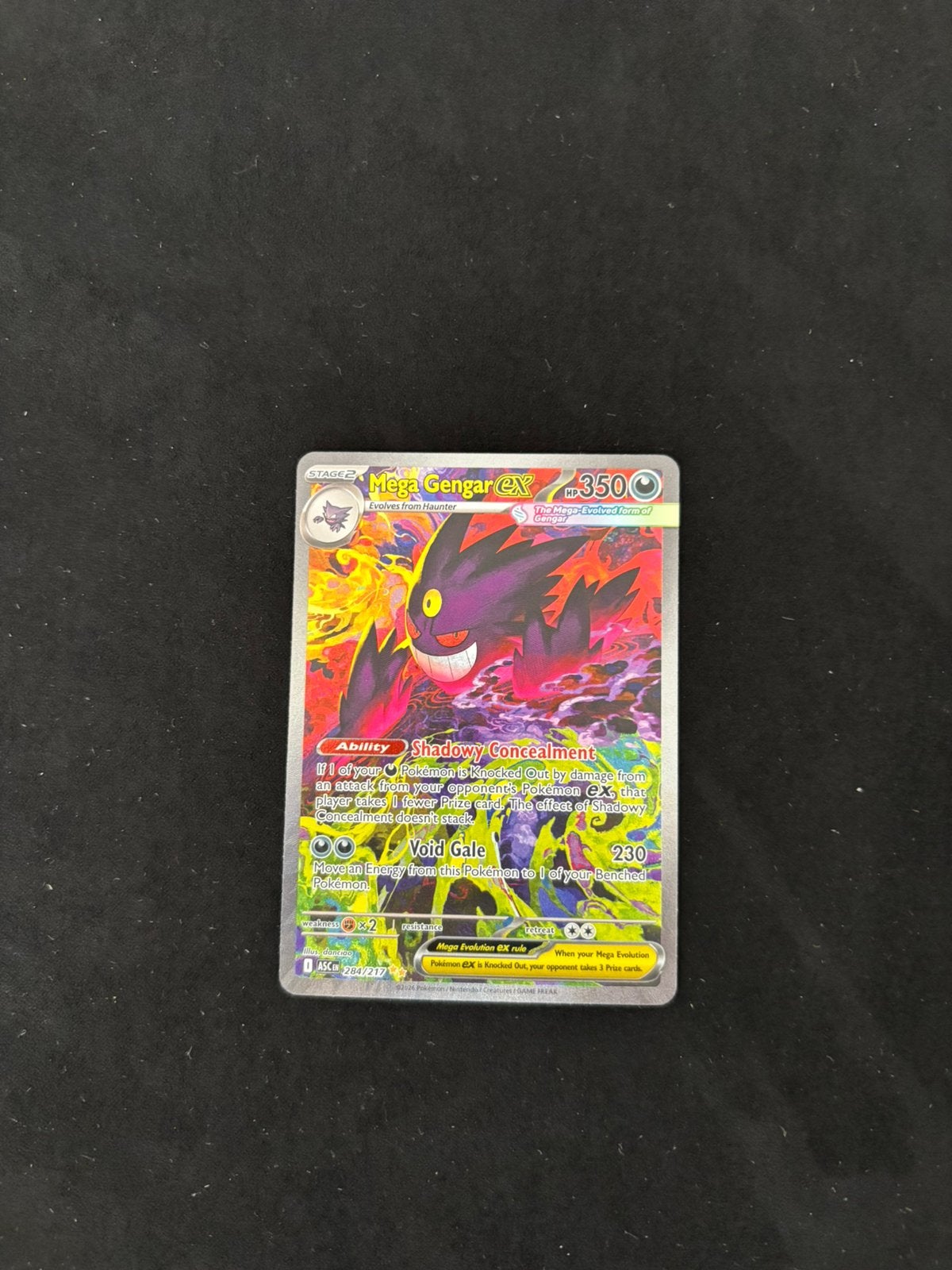 Asc 284 ——> Mega Gengar ex, Ophalen, Zo goed als nieuw, Meerdere kaarten