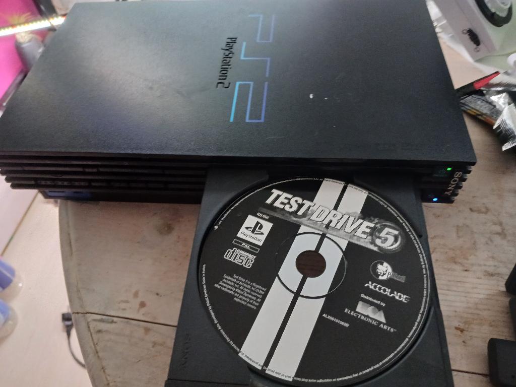 PS2 Phat zonder oplaad kabel, Spelcomputers en Games, Spelcomputers | Sony PlayStation 2, Ophalen, Gebruikt, Zonder controller