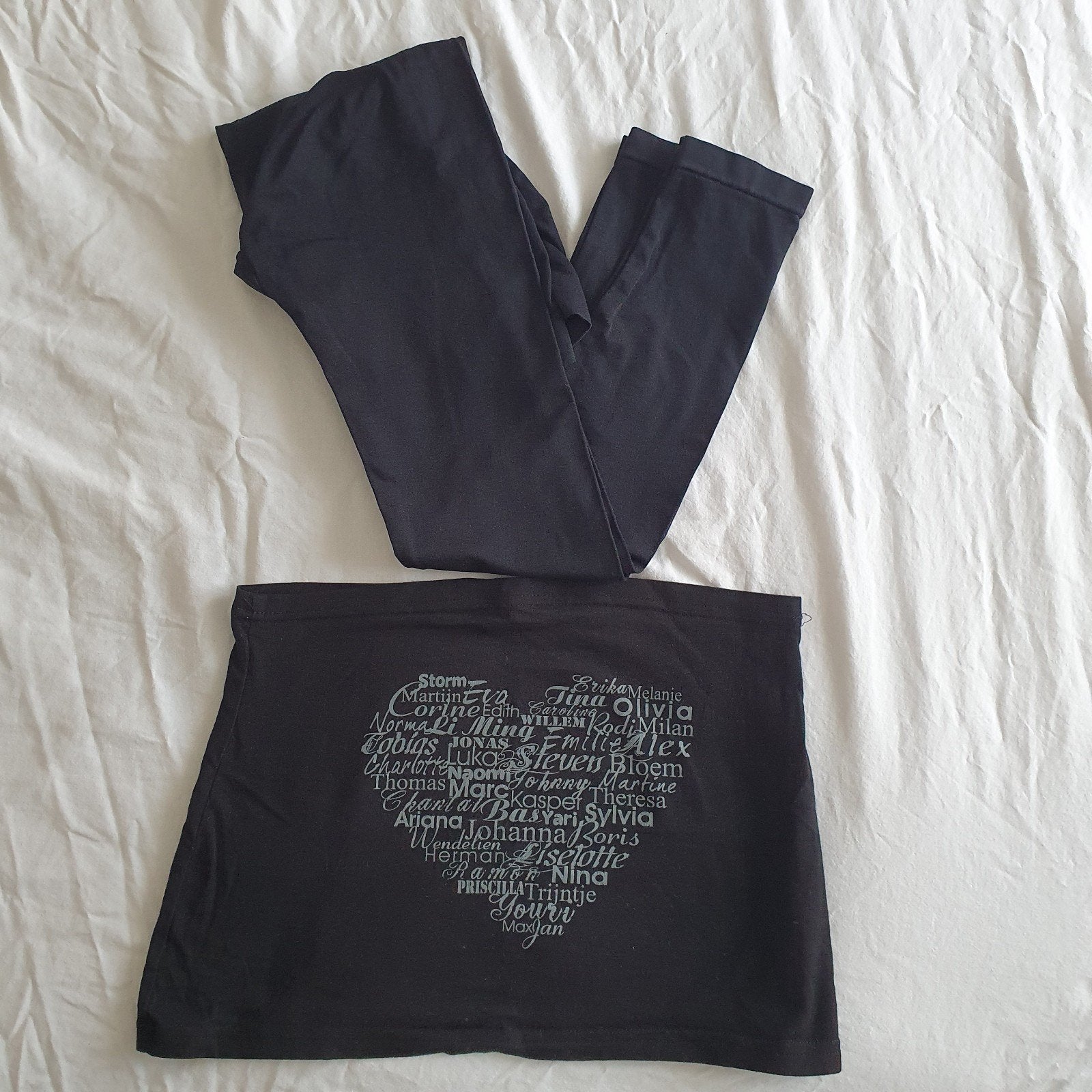 Zwangerschapslegging en buikband - Maat L, Kleding | Dames, Positiekleding, Zwart, Maat 42/44 (L), Gedragen, Broek of Spijkerbroek