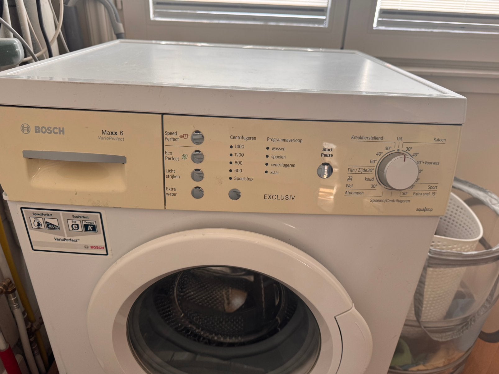 Bosch maxx 6 wasmachine, Witgoed en Apparatuur, Ophalen, Zo goed als nieuw, 85 tot 90 cm, 1200 tot 1600 toeren