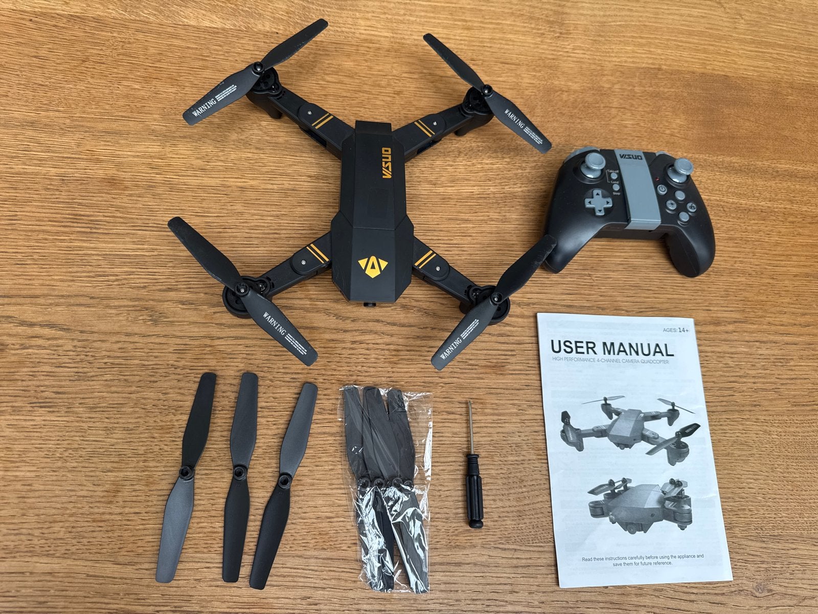 Visuo XS809HW opvouwbare drone met camera en controller, Gebruikt, Cameradrone, Overige merken, Minder dan 100 meter