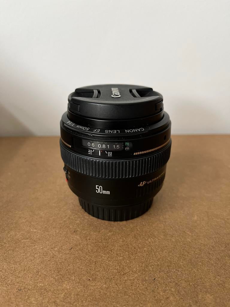 Canon EF 50mm f/1.4 USM lens, Ophalen of Verzenden, Gebruikt, Standaardlens